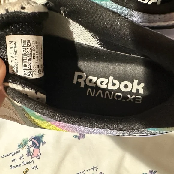 Reebok Nano White with Blue and Green Accents - Picture 12 of 12